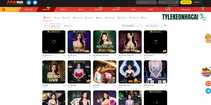 Người chơi sẽ được trải nghiệm một không gian cá cược đẳng cấp nhất tại live casino